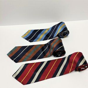Mark Pendleton classic diagonal striped tie trio